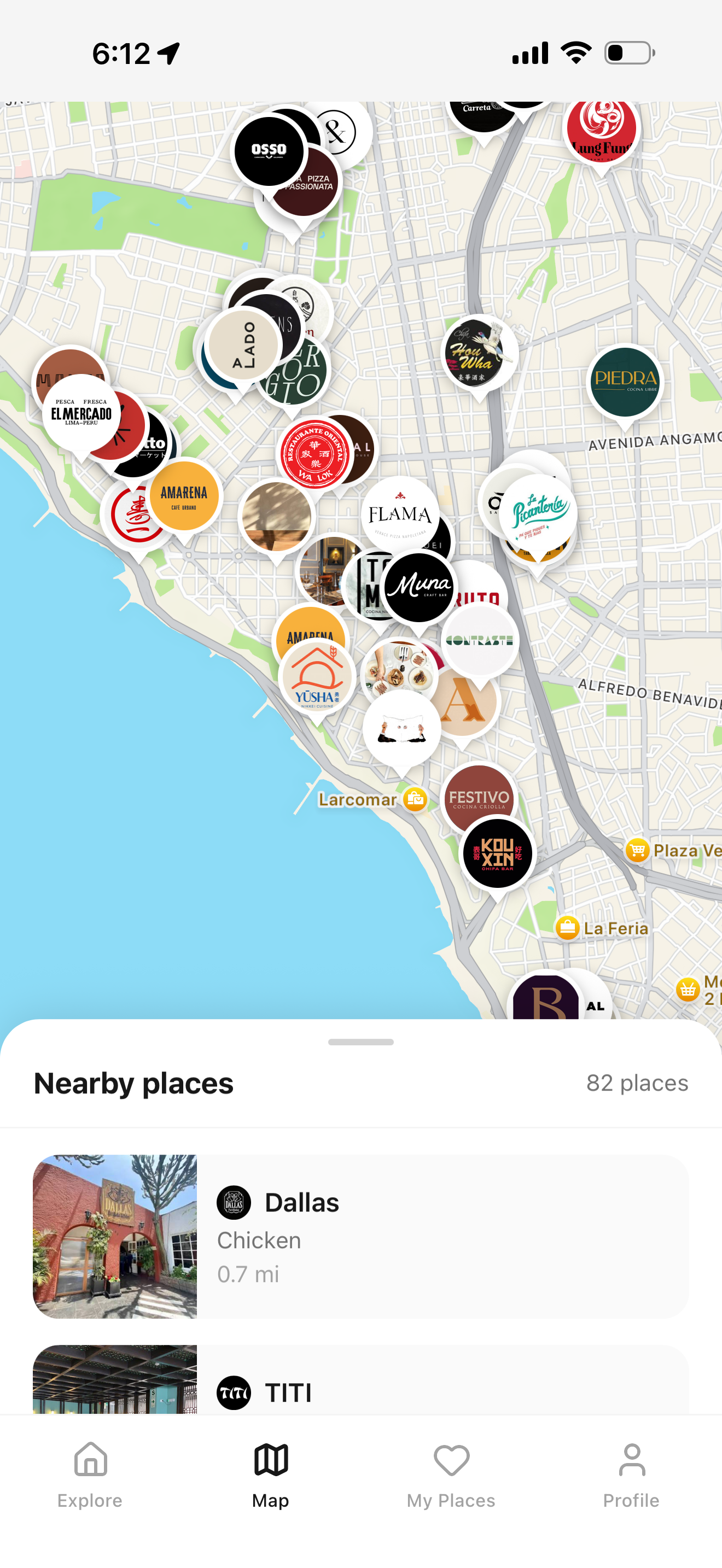 Map view