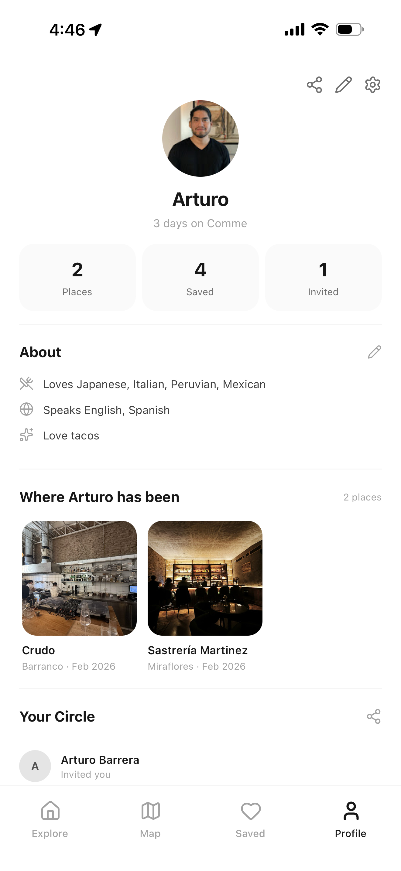 Your profile